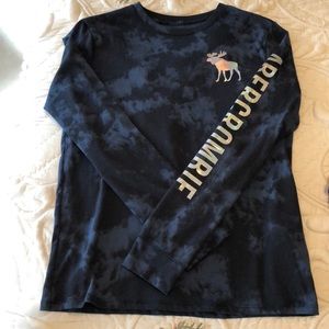 Abercrombie girls blue long sleeve shirt